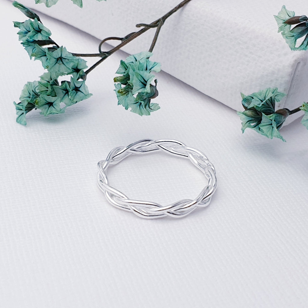 Our Sterling Silver Plaited Ring is perfect for everyday wear or special occasions.  A delicate design, this ring has a beautiful braided look and would be perfect for layering. The perfect accessory to any outfit, this ring will complement any style and is bound to be well loved.