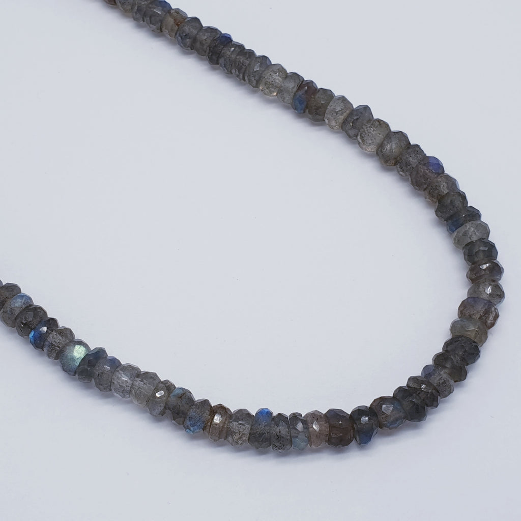 Labradorite Sterling Silver Multi Bead Necklace