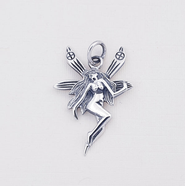 Sterling Silver Fairy Pendant