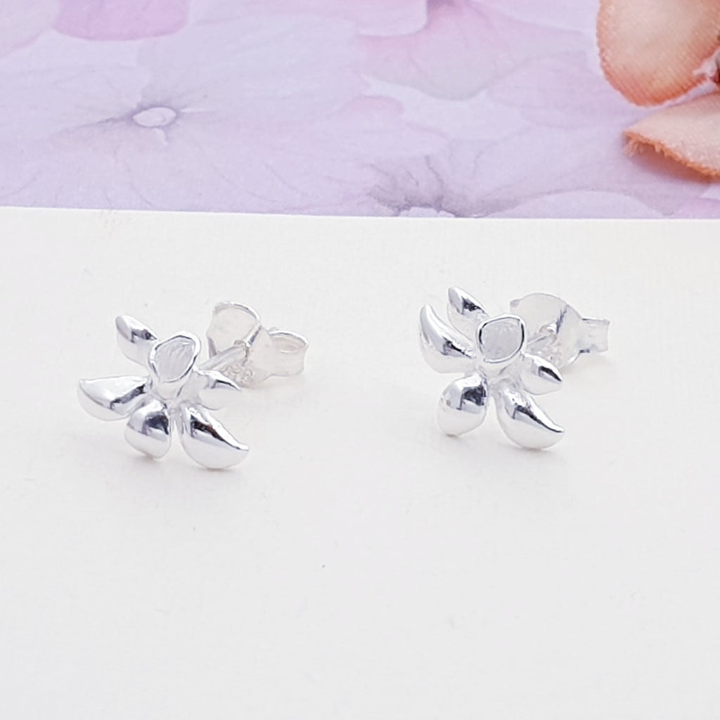 Sterling Silver Peruvian Lily Studs