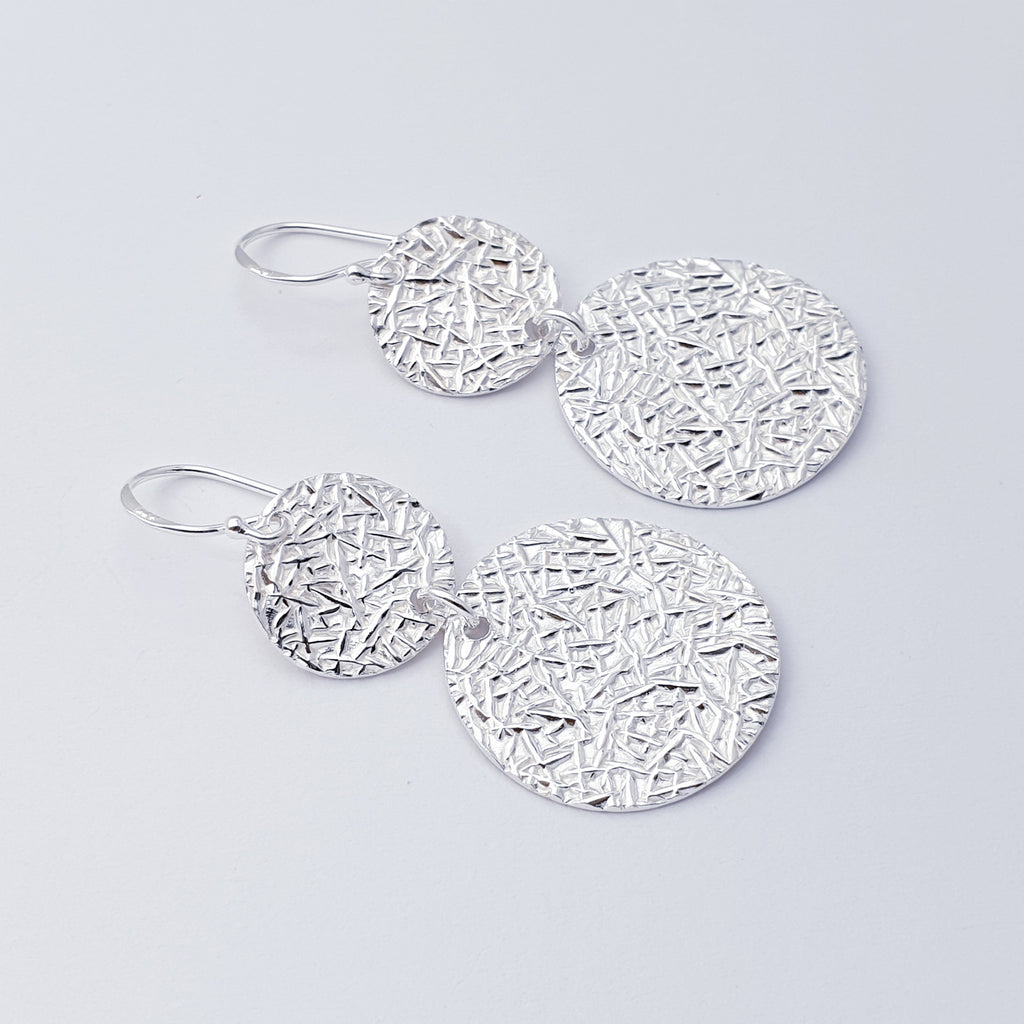 Sterling Silver Abstract Woodland Earrings
