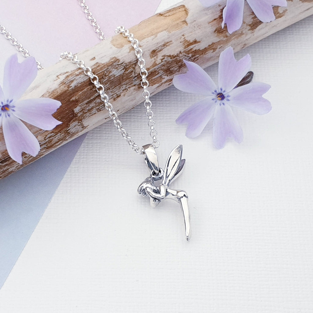 This adorable pendant features a small fairy, with oxidised detailing adding depth and presence. The ideal gift for anyone with a love of all things mystical.