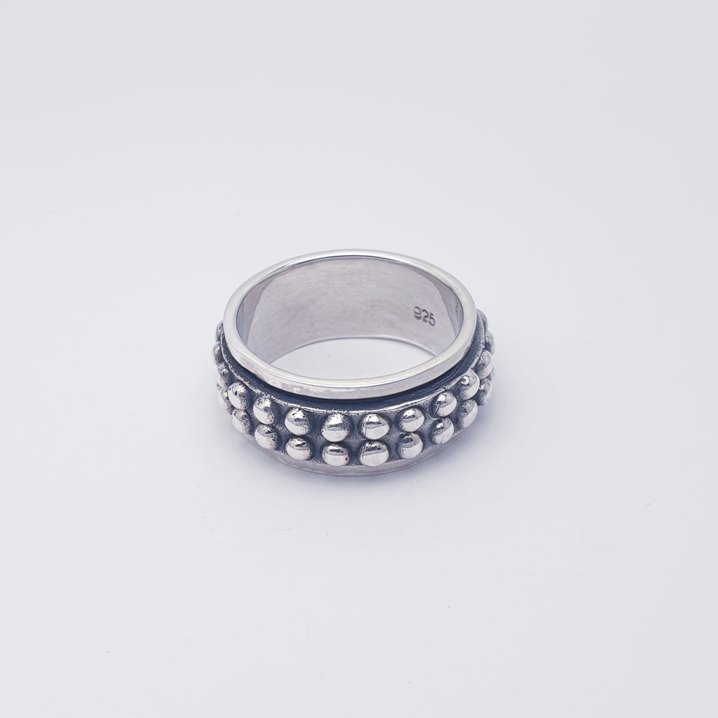 Sterling Silver Unisex Spinner Ring