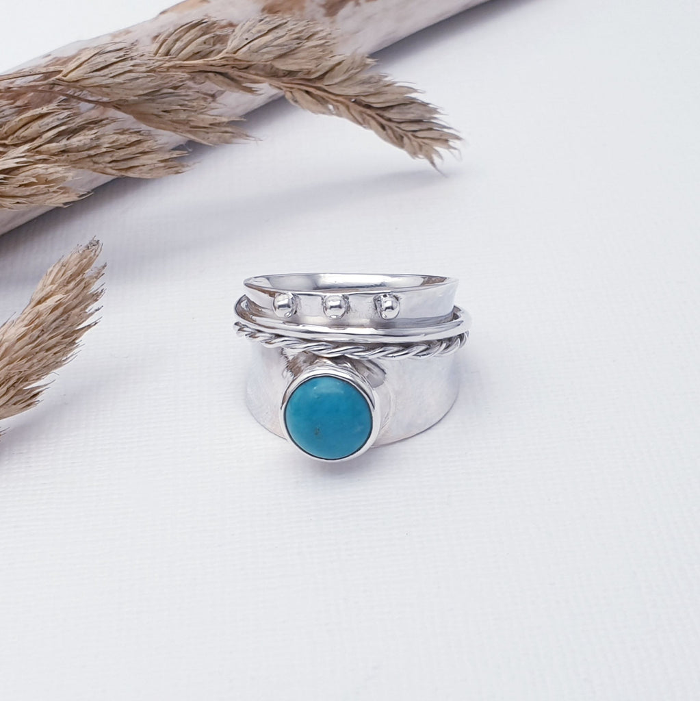 Turquoise Sterling Silver Adara Ring