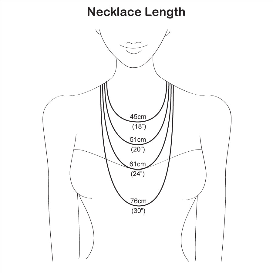 a necklace length chart
