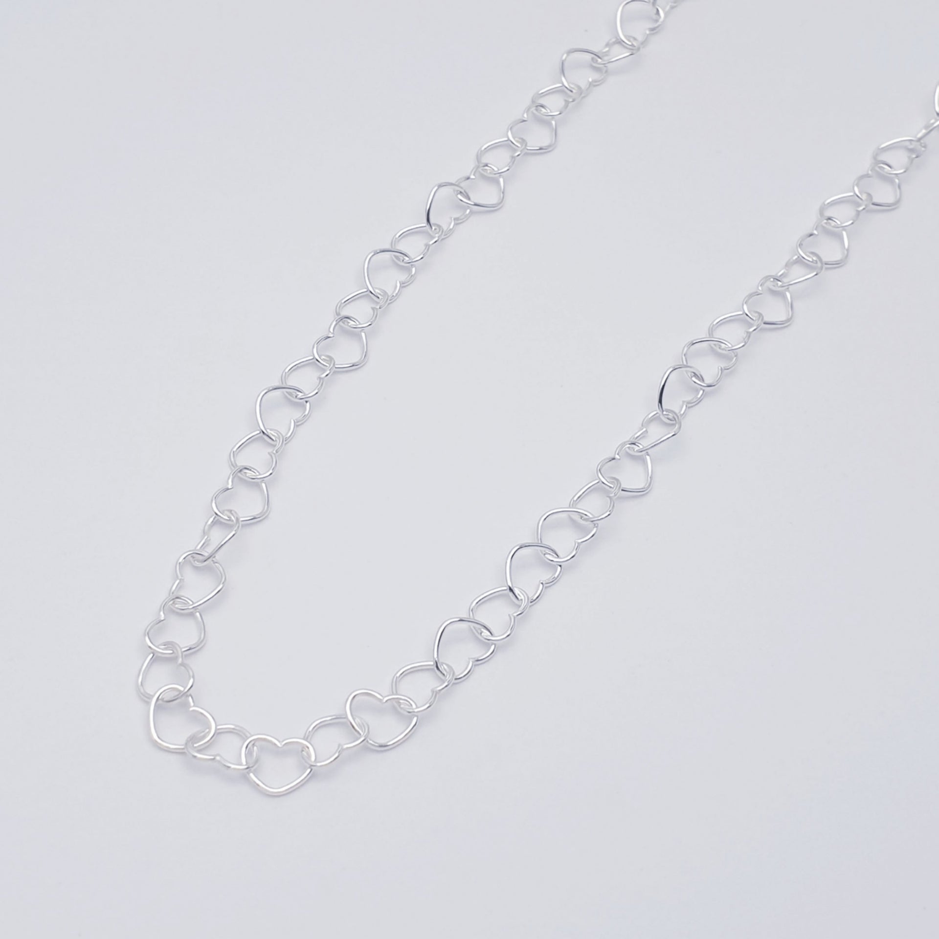thumbnail image 2 of Silver Chunky Love Heart Pendant Necklace – Adjustable 18" Chain 2 of 5