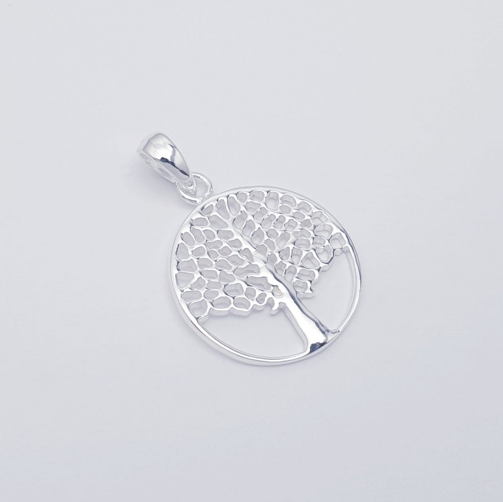 handmade sterling silver tree of life pendant.