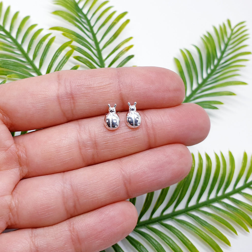 Sterling Silver Ladybird Studs