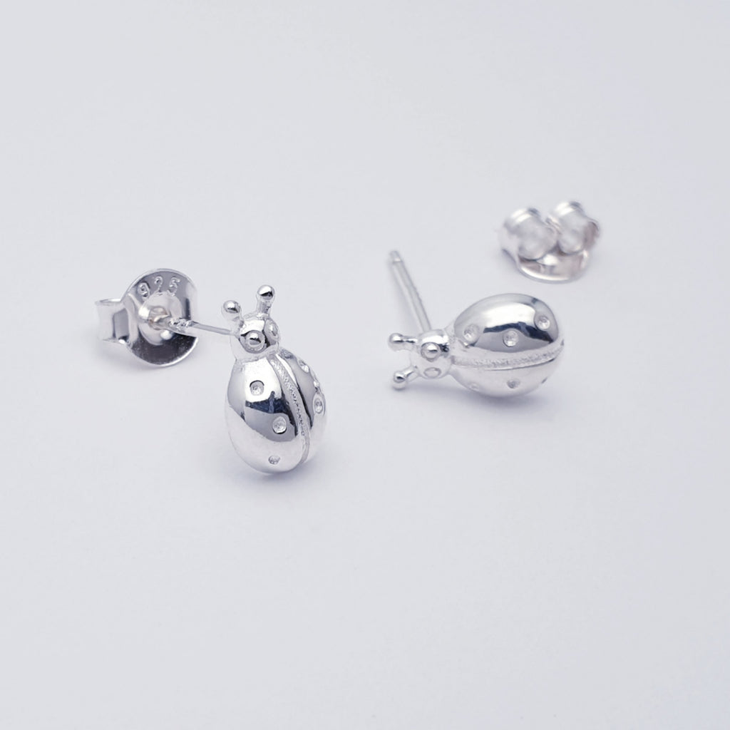 Sterling Silver Ladybird Studs