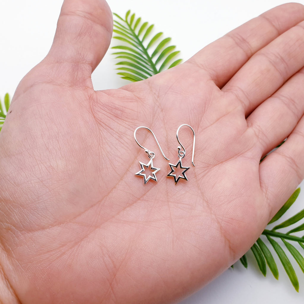 Sterling Silver Small Star Earrings