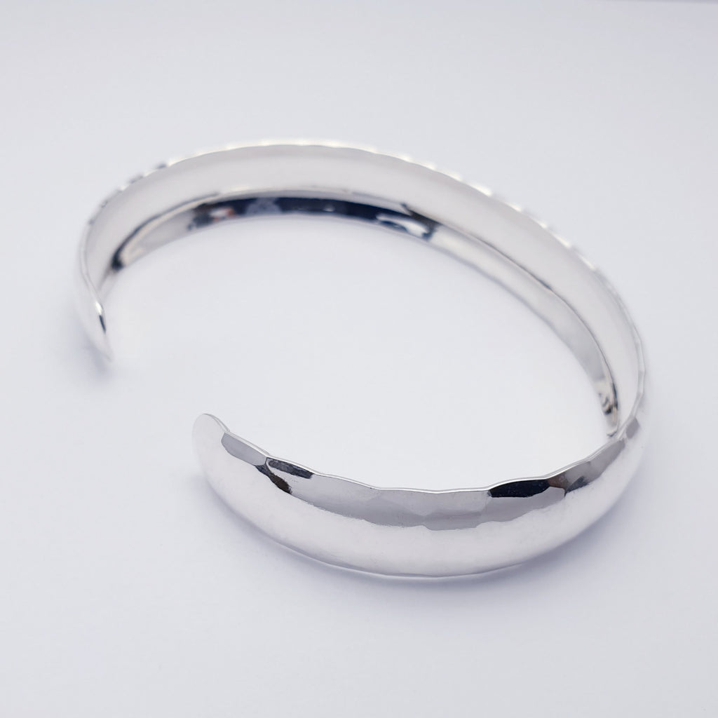 Sterling Silver Hammered Cuff Bracelet