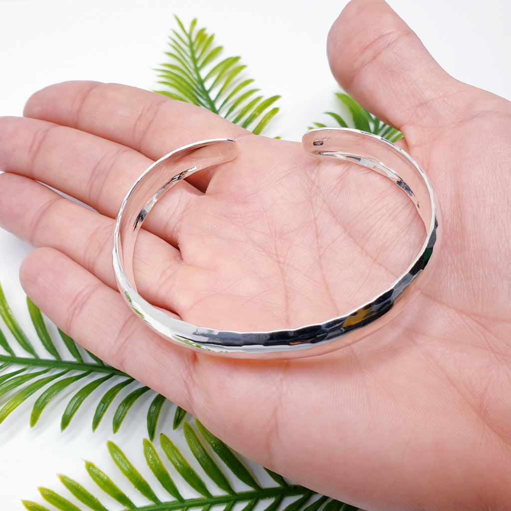 Sterling Silver Hammered Cuff Bracelet