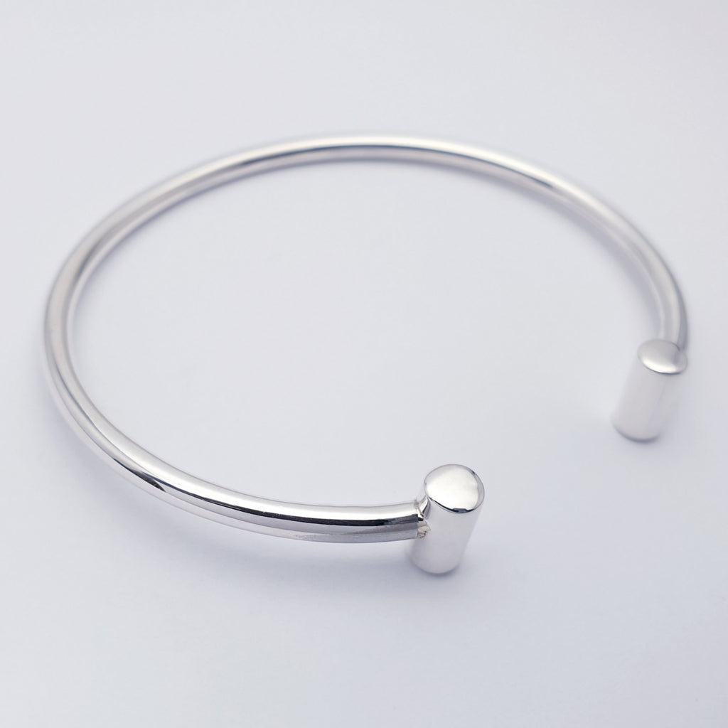 Sterling Silver T Bar Cuff Bracelet