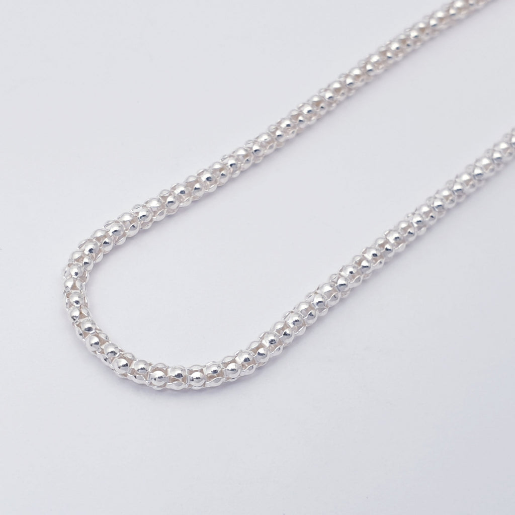 Sterling Silver Popcorn Chain