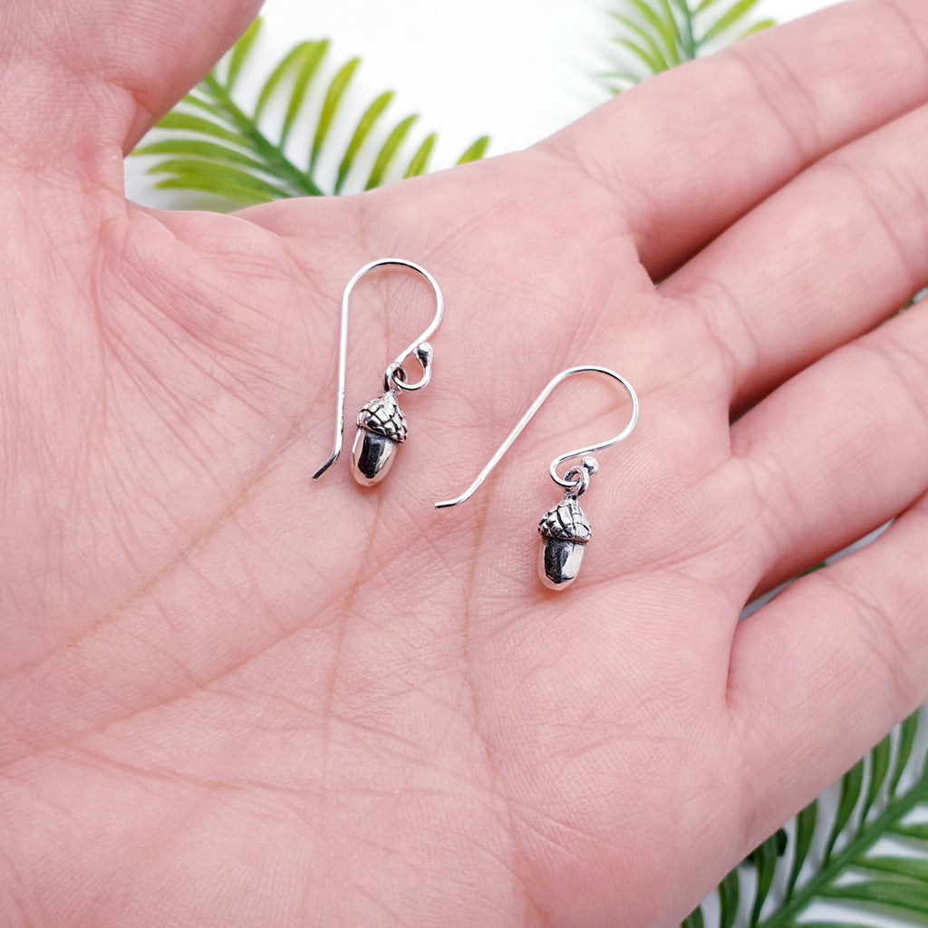 Sterling Silver Acorn Earrings