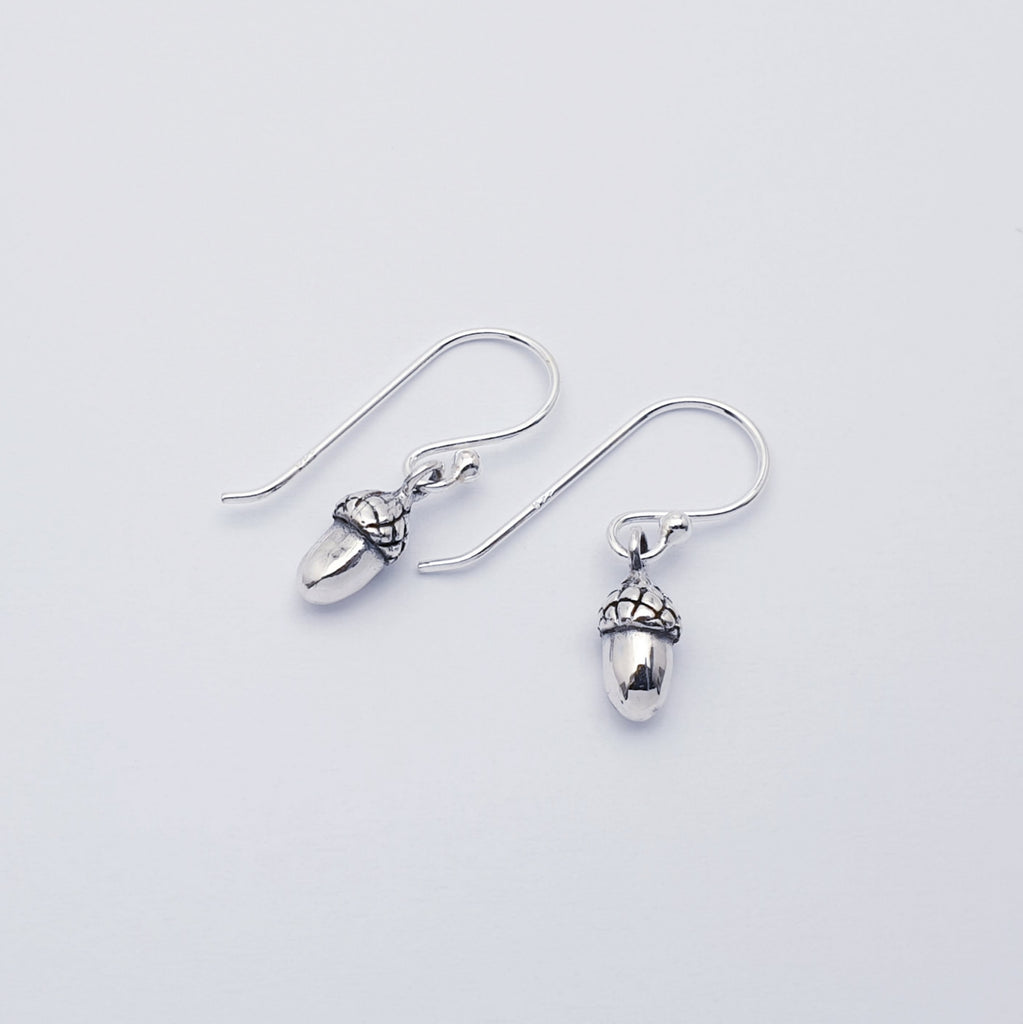 Sterling Silver Acorn Earrings