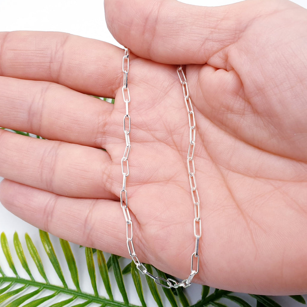 Sterling Silver Paperclip Chain Necklace