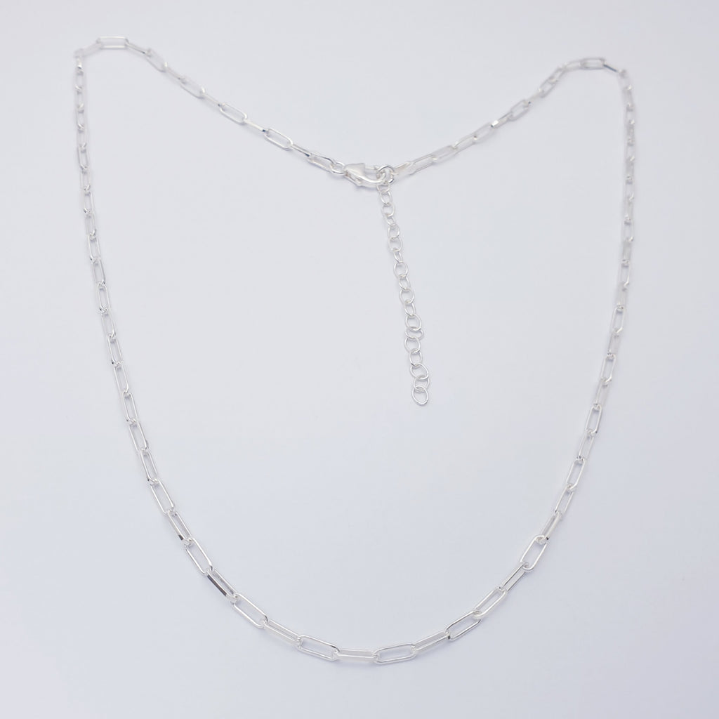 Sterling Silver Paperclip Chain Necklace