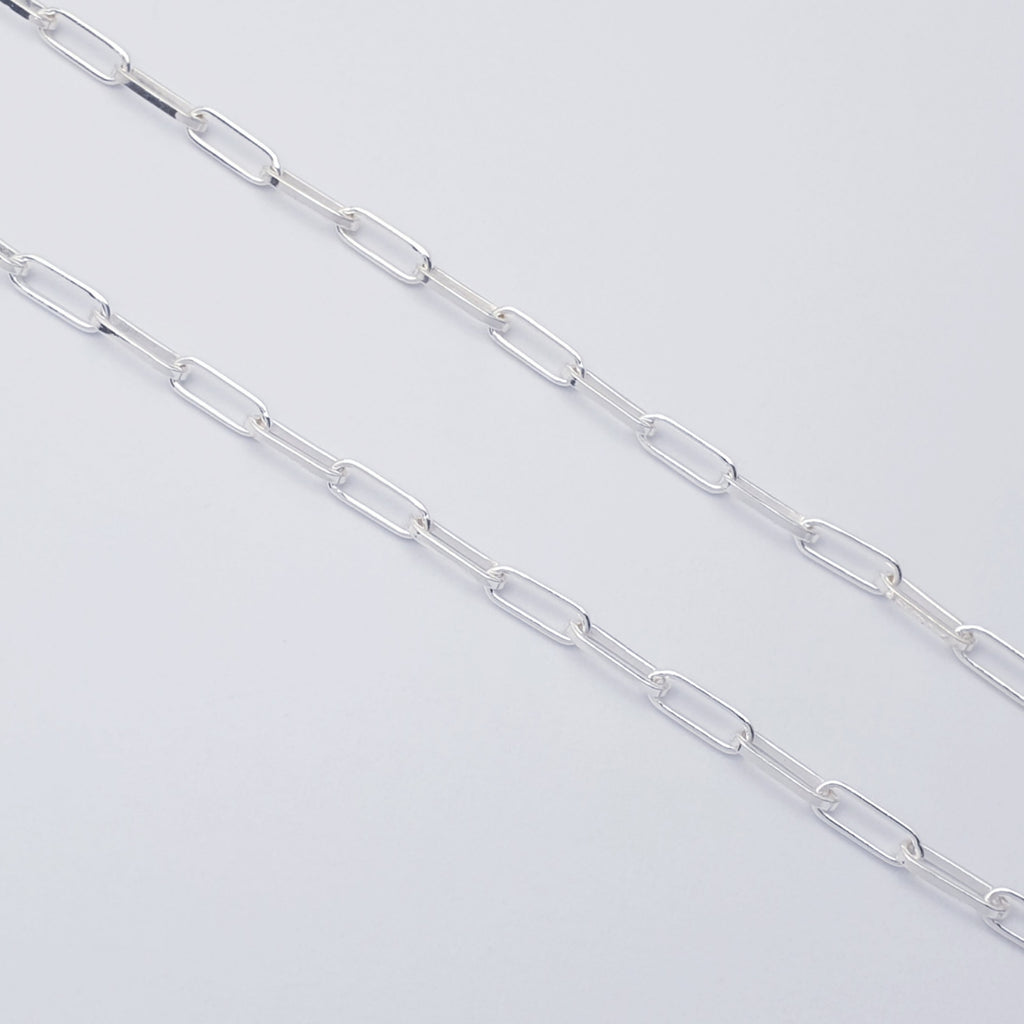 Sterling Silver Paperclip Chain Necklace