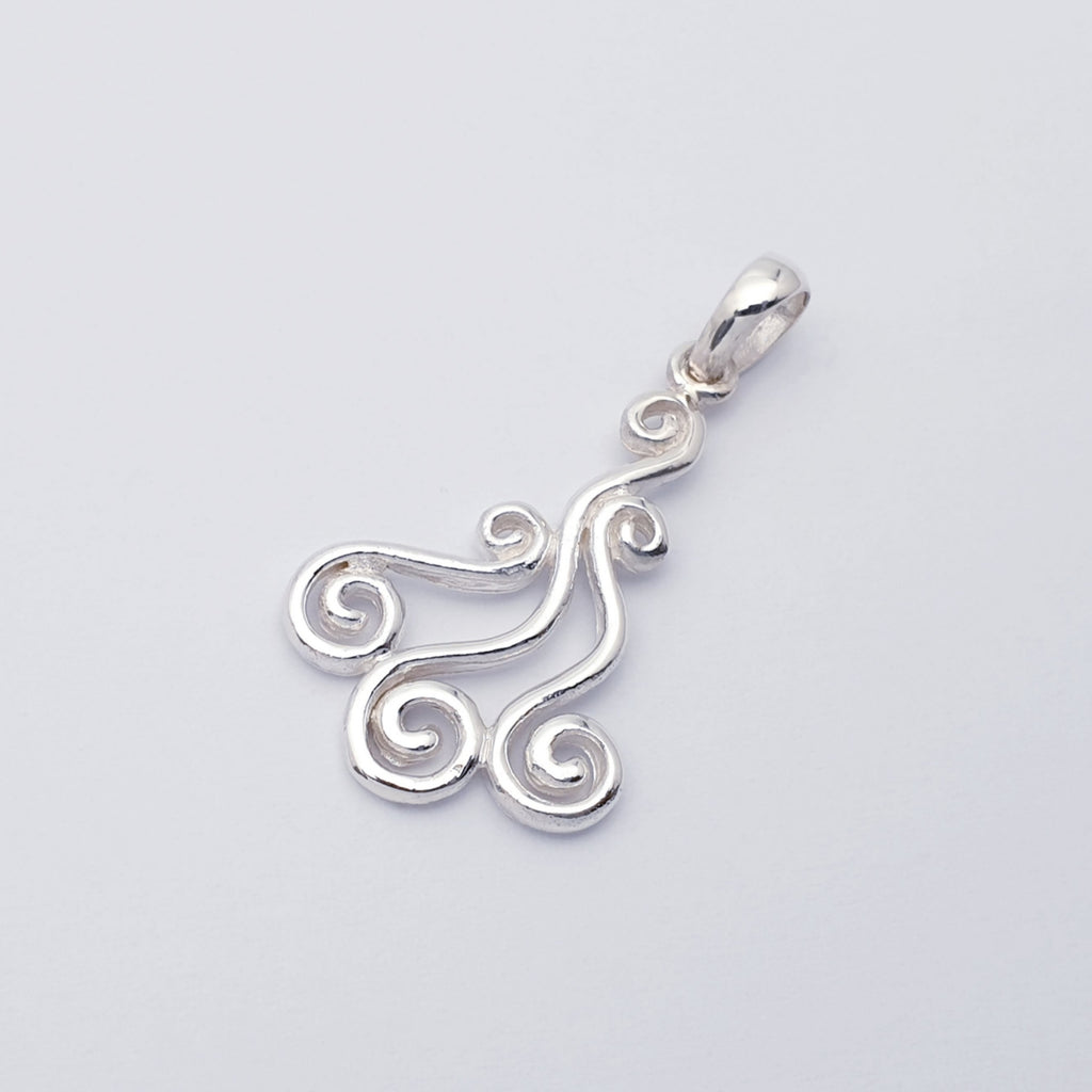 Sterling Silver Spiral Pendant