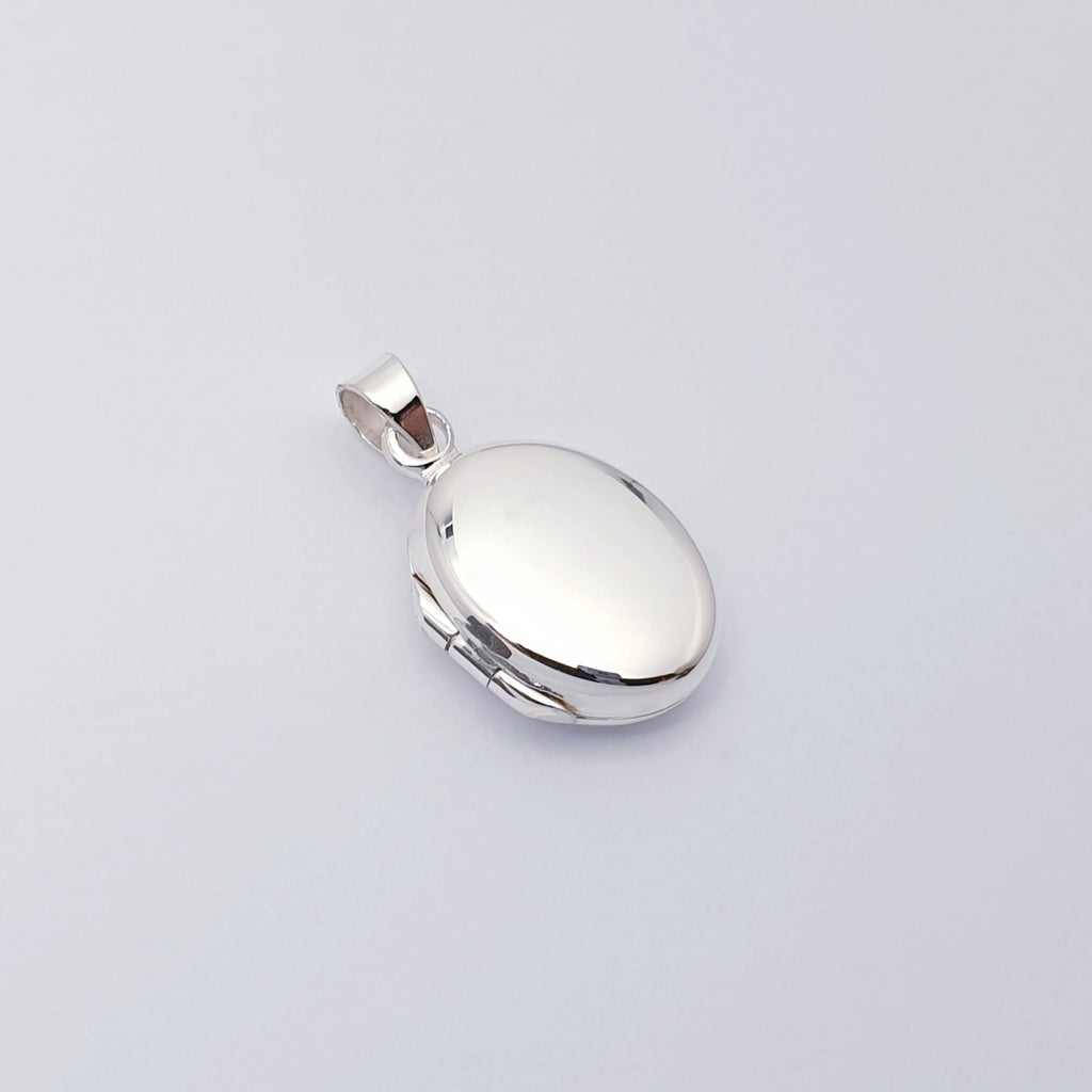 Sterling Silver Small Oval Locket