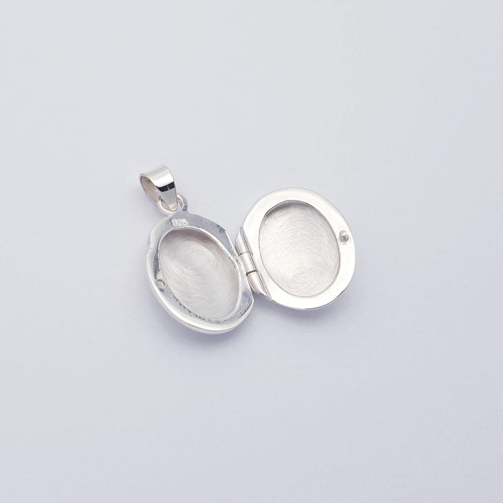 Sterling Silver Small Oval Locket