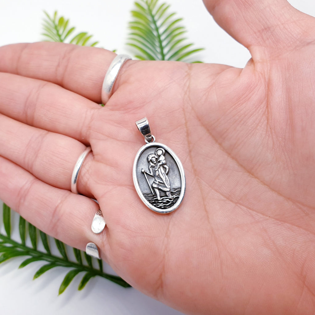Sterling Silver St Christopher Pendant