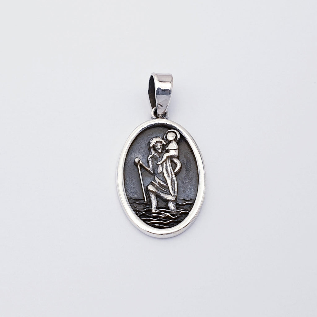 Sterling Silver St Christopher Pendant