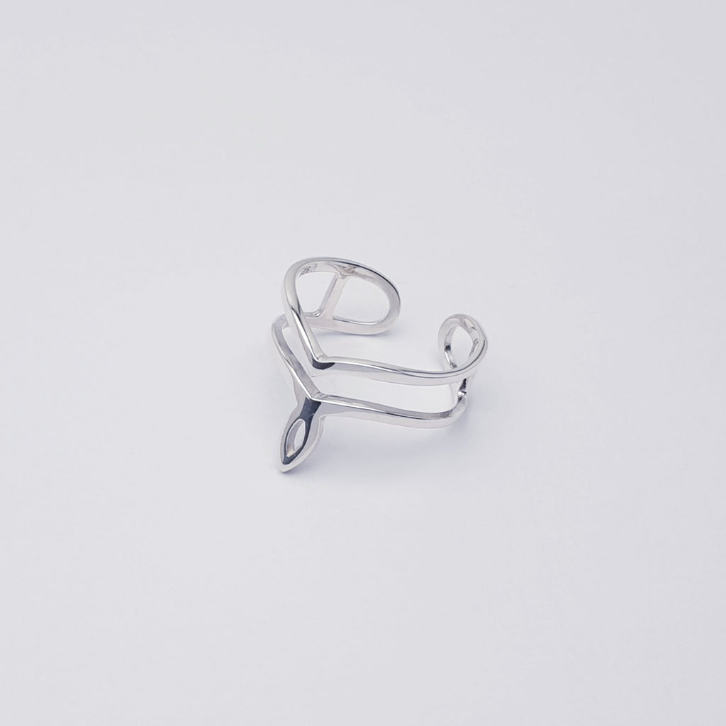 Sterling Silver Twin Band Toe Ring