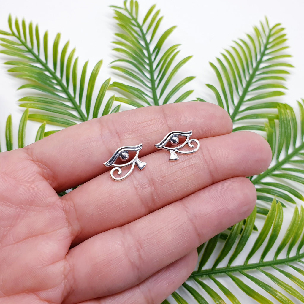 Sterling Silver Egyptian Eye Studs