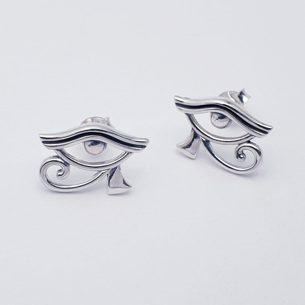 Sterling Silver Egyptian Eye Studs