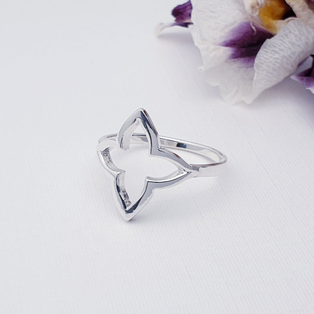 Sterling Silver Quad Star Ring