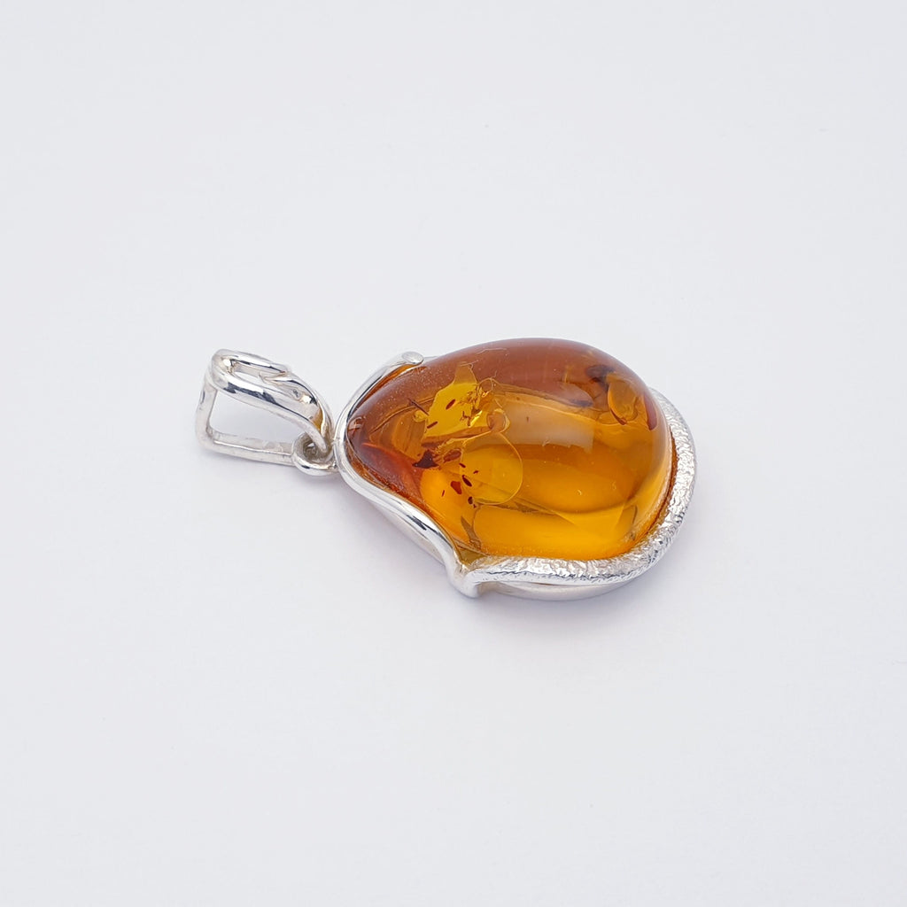 Toffee Amber Sterling Silver Izabella Pendant