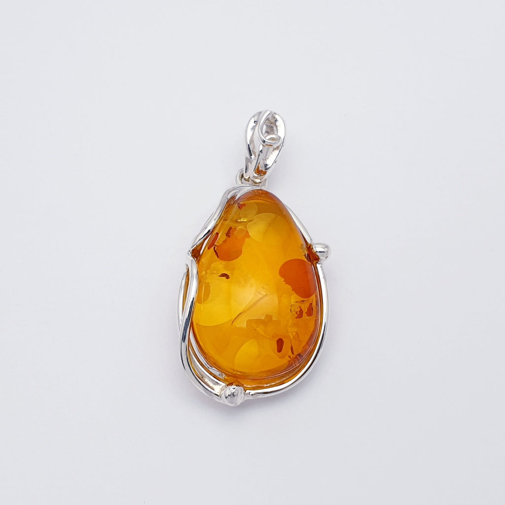 Toffee Amber Sterling Silver Tosia Pendant
