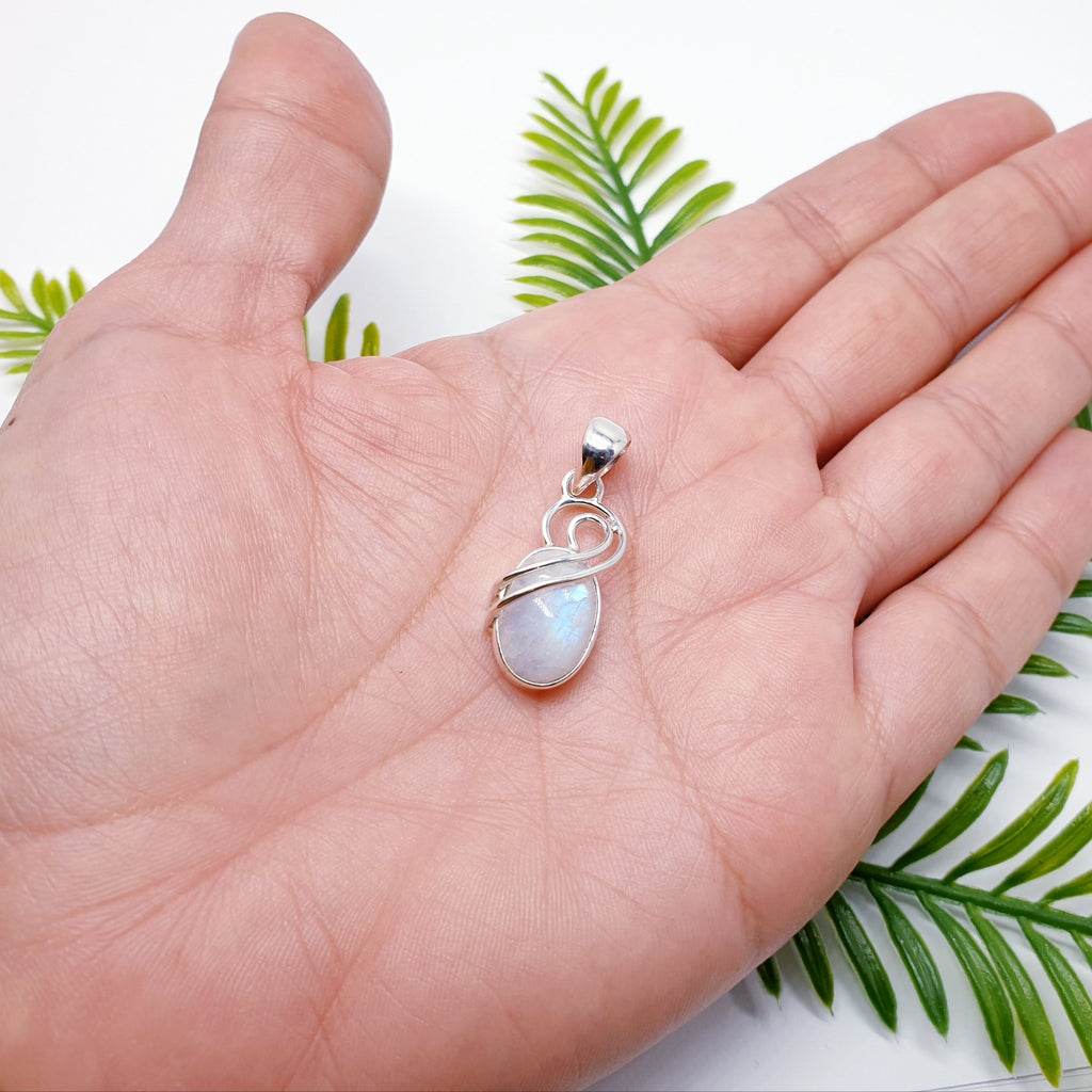 Moonstone Sterling Silver Cora Pendant