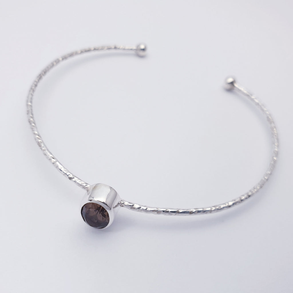 Smoky Quartz Little Stone Cuff