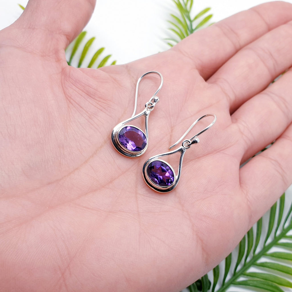 Amethyst Sterling Silver Valentina Earrings