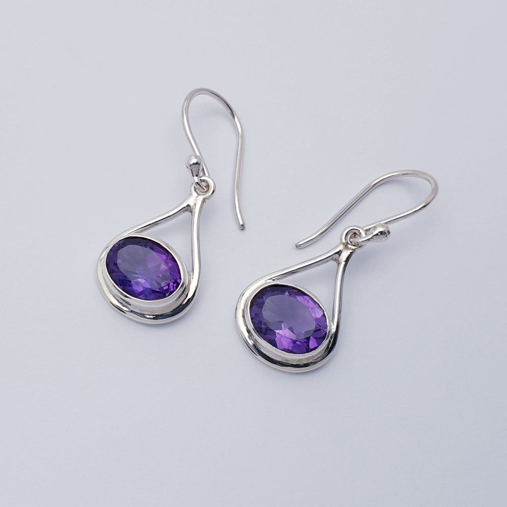 Amethyst Sterling Silver Valentina Earrings