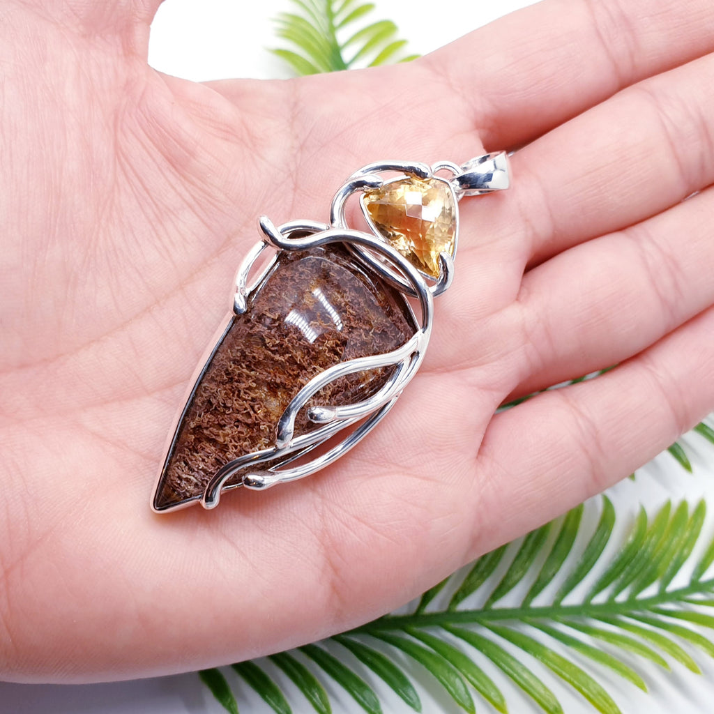 One-Off Lodolite Sterling Silver Apollo Pendant