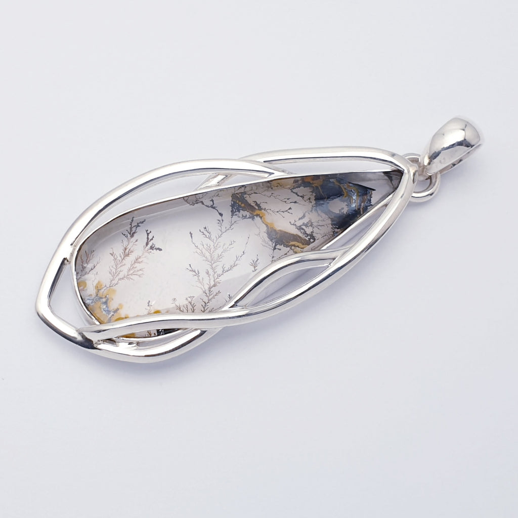 One-off Dendritic Quartz Sterling Silver Amalthea Pendant