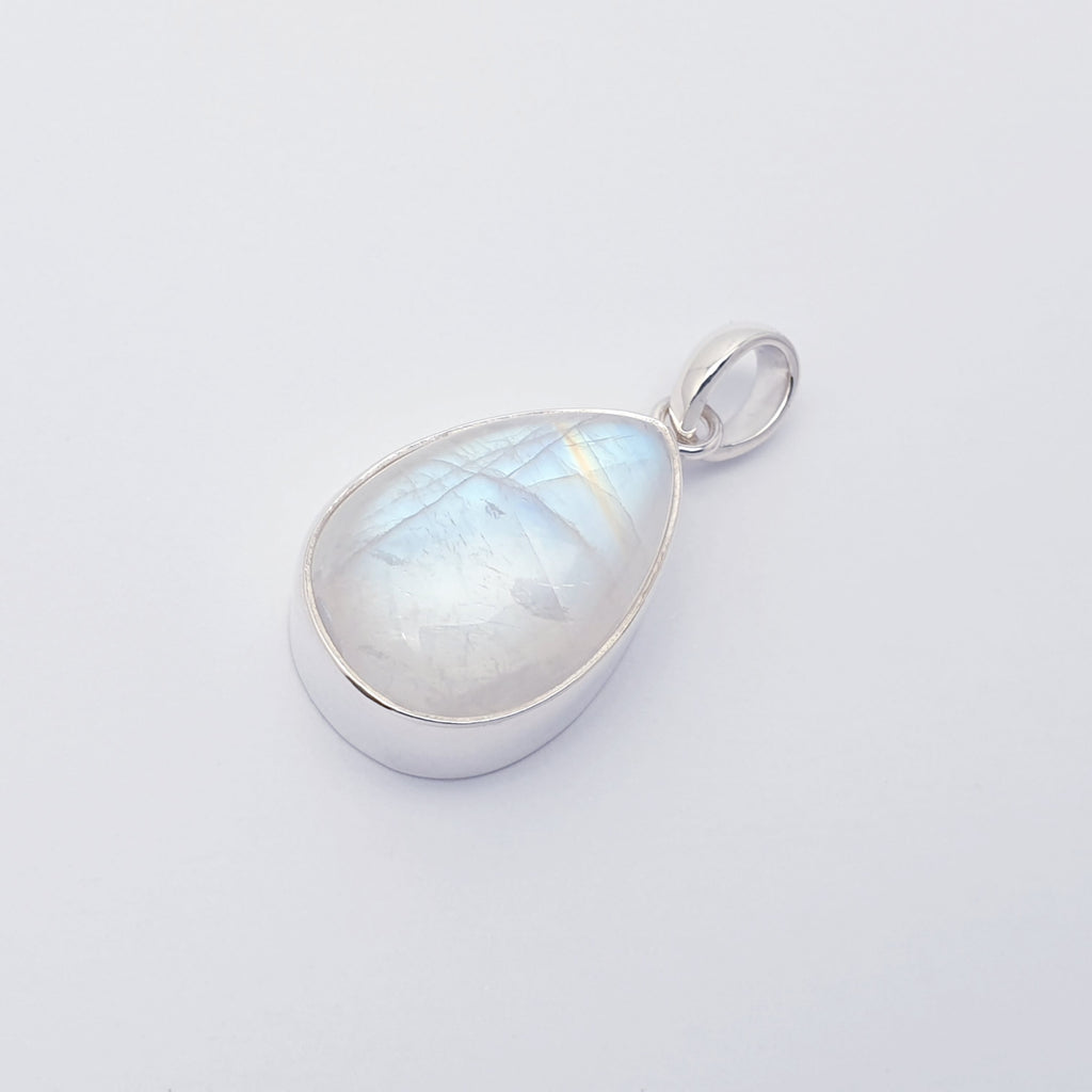 Moonstone Sterling Silver Teardrop Pendant