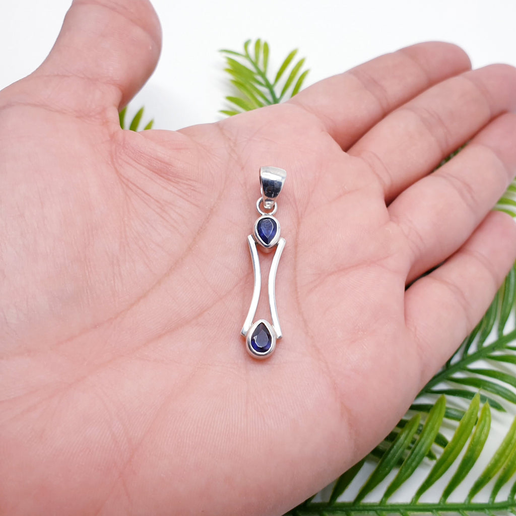 Iolite Sterling Silver Charis Pendant