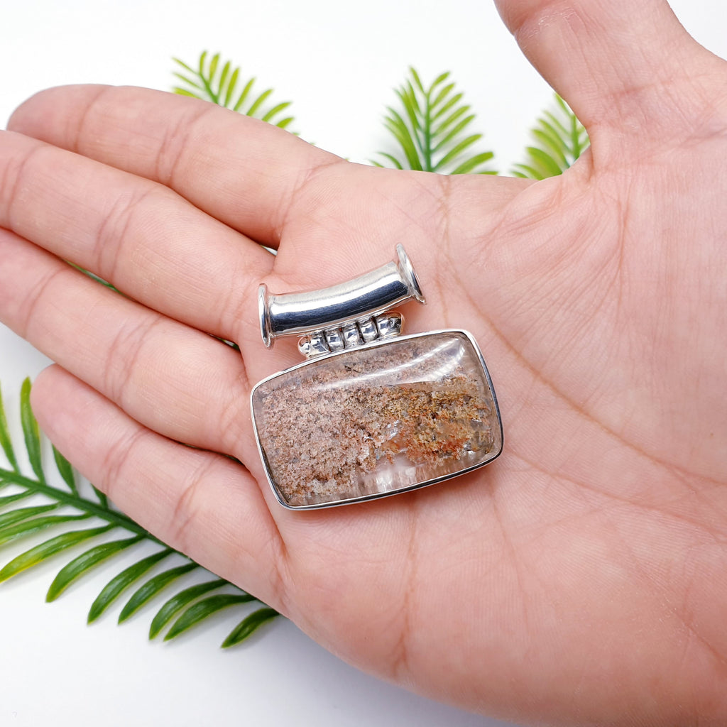 One-Off Lodolite Sterling Silver Helios Pendant