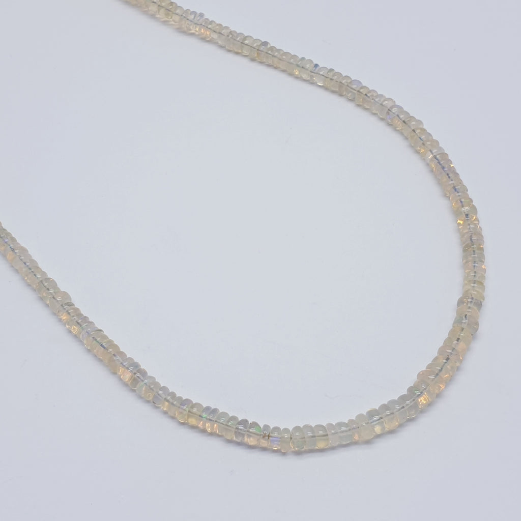 Opal Sterling Silver Multi Bead Necklace
