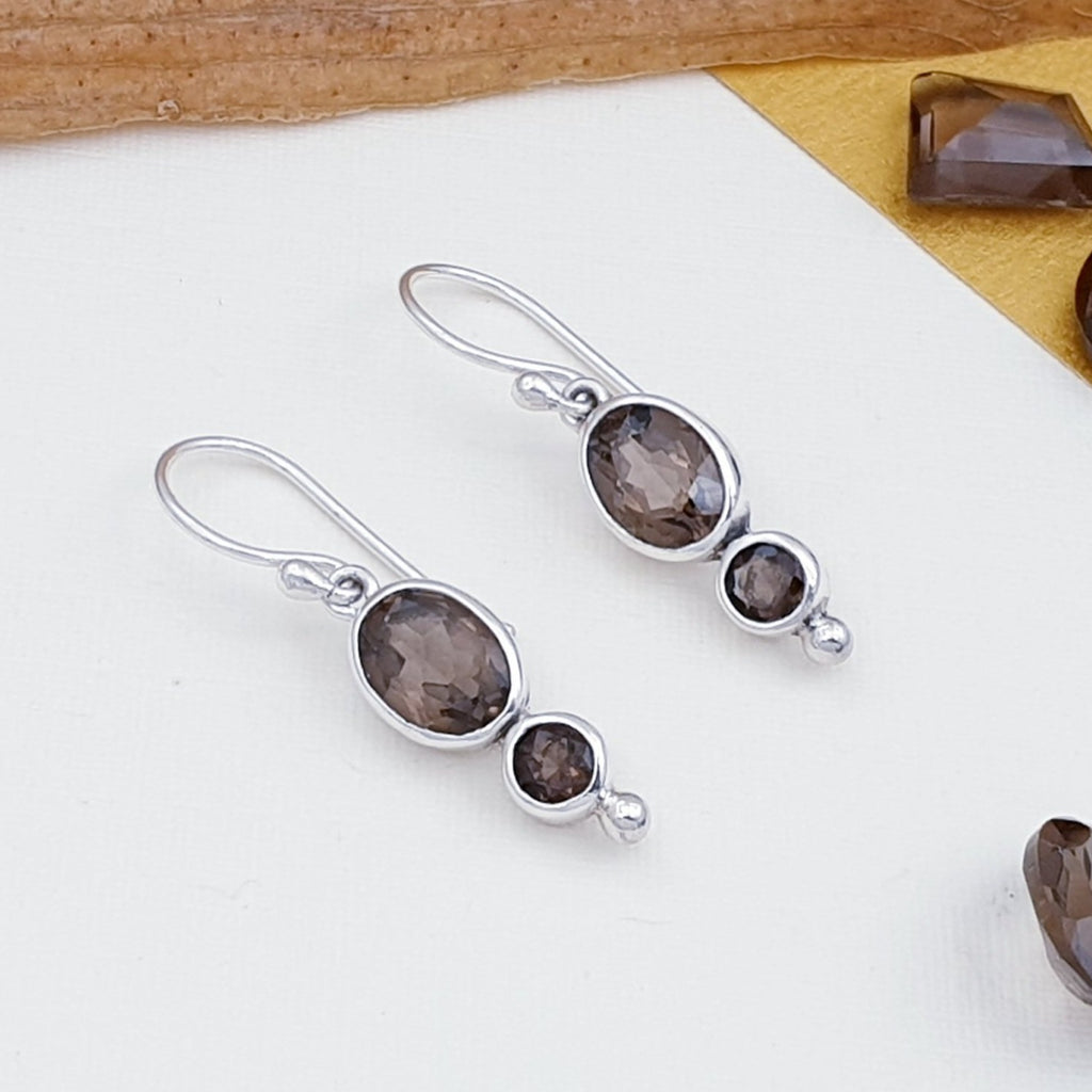 Smoky Quartz Keeva Earrings