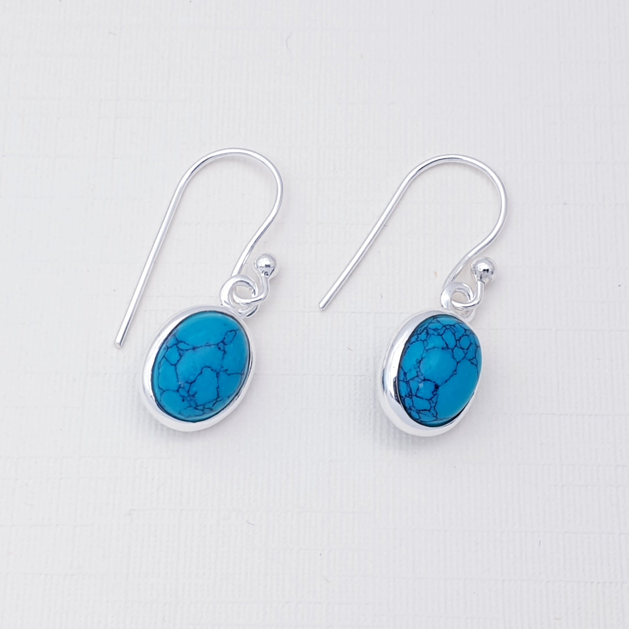 Tuscany Silver 87.6519 Oorbellen voor dames, sterling zilver, 6 mm x 10 mm, ovaal, turquoise Tuscany Silver 87.6519 Oorbellen voor dames, sterling zilver, 6 mm x 10 mm, ovaal, turquoise