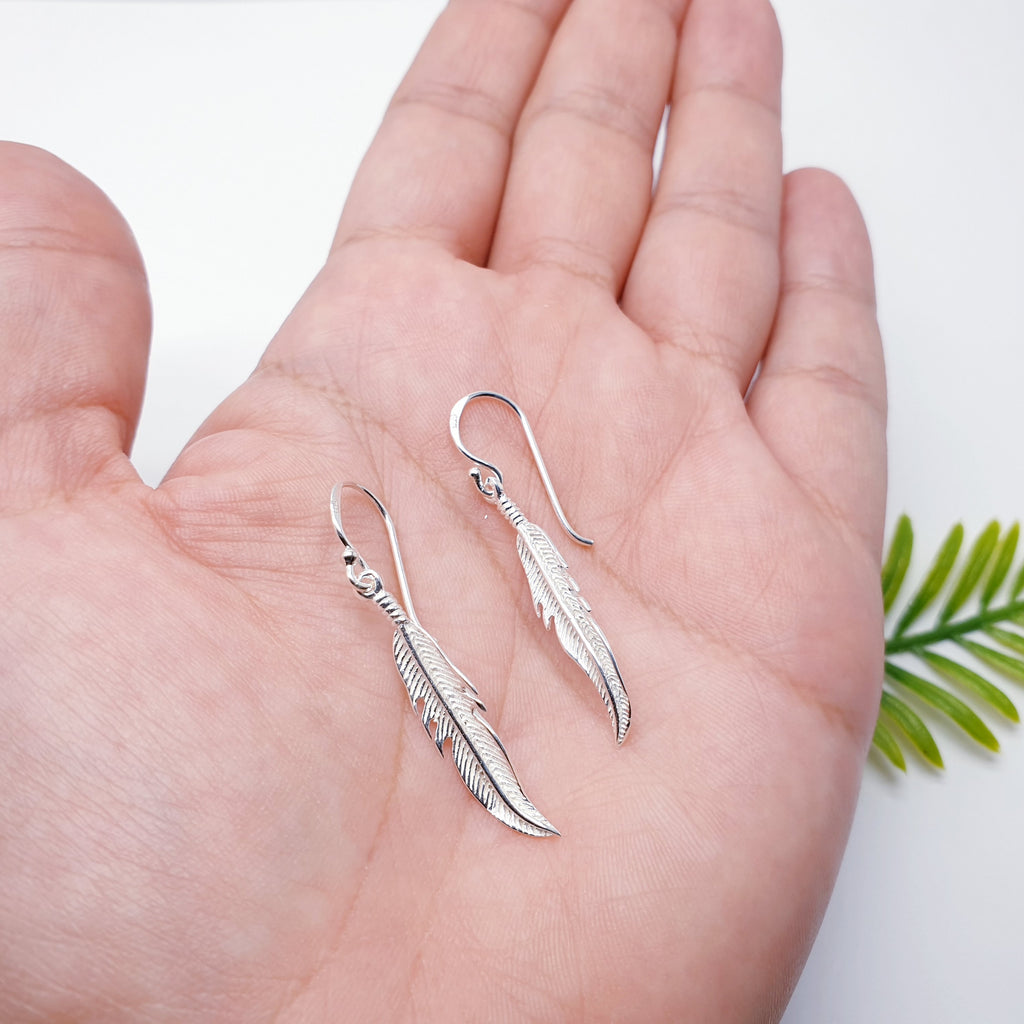 Sterling Silver Feather Jewellery Set