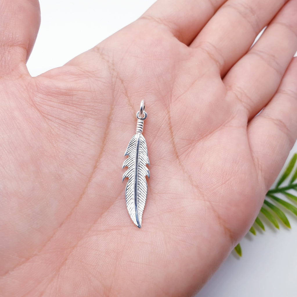 Sterling Silver Feather Jewellery Set