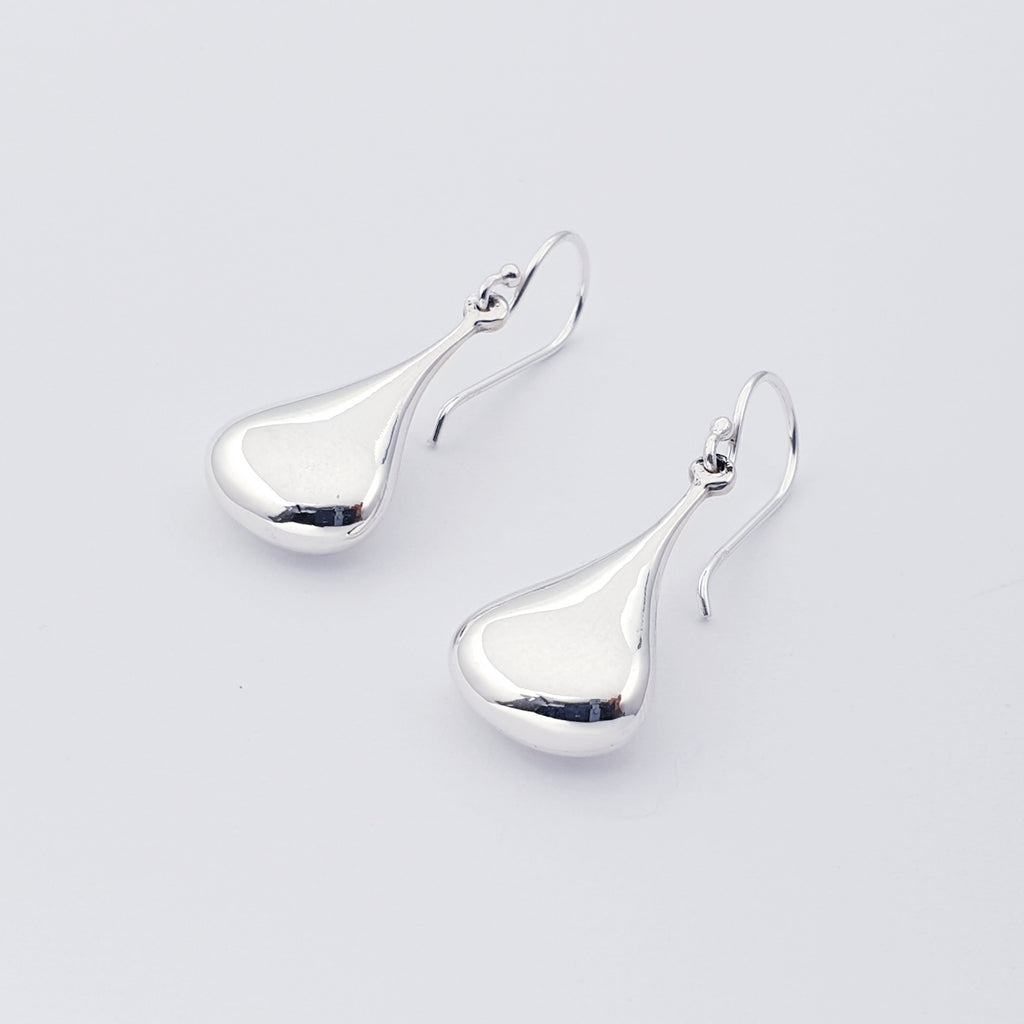 Sterling Silver Medium Pear Drop Earrings