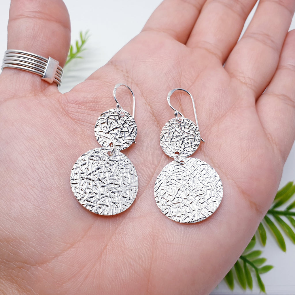 Sterling Silver Abstract Woodland Earrings
